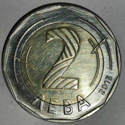 BULGARİSTAN  2015   2  LEVA