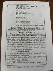 5 EYLÜL 2005 - TAKVİM YAPRAĞI - DOĞUM GÜNÜ HEDİYESİ - BÜYÜK SAATLİ MAARİF TAKVİMİ - PROF. SÜHEYL ÜNVER - CENGİZ BEKTAŞ - İSTANBUL YENİ ADALET SARAYI HİZMETE AÇILDI - EYLÜL AYINDA
