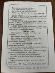 7 EYLÜL 2005 - TAKVİM YAPRAĞI - DOĞUM GÜNÜ HEDİYESİ - BÜYÜK SAATLİ MAARİF TAKVİMİ - HZ.MUHAMMED - FARUK ORAY - AYDIN,KASABA,TEPEKÖY VE KUŞADASI ORDUMUZ TARAFINDAN KURTARILDI - İSTANBUL VE ANKARA RADYOLARI BİRLEŞTİRİLDİ - AMERİKALI YÖNETMEN ELİA KAZAN DOĞDU