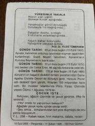 15 EYLÜL 2005 - TAKVİM YAPRAĞI - DOĞUM GÜNÜ HEDİYESİ - BÜYÜK SAATLİ MAARİF TAKVİMİ - GOETHE - PROF.DR. YILDIZ TÜMERDEM - BESTECİ ULVİ CEMAL ERKİN VEFAT ETTİ - ROMAN YAZARI AGATHA CHRİSTE DOĞDU - AYVALIK DÜŞMAN İŞGALİNDEN KURTULDU