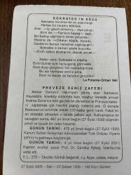 27 EYLÜL 2005 - TAKVİM YAPRAĞI - DOĞUM GÜNÜ HEDİYESİ - BÜYÜK SAATLİ MAARİF TAKVİMİ - HÜSEYİN RİFAT - ORHAN VELİ - PREVEZE DENİZ ZAFERİ - KANUNİ SULTAN SÜLEYMAN VİYANAYI KUŞATMAYA BAŞLADI - AVUKAT,YAZAR PROF. DR. GÜNDÜZ AYBAY VEFAT ETTİ