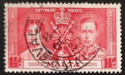 +++ MALTA TAÇ GİYME 1937 - DAMGALI