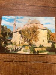 Yeşil Bursa yeşil cami keskin color  kartpostalı 15x10.5 ebatında
