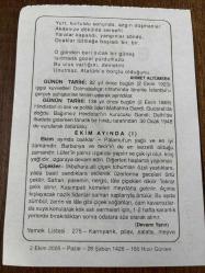 2 EKİM 2005 - TAKVİM YAPRAĞI - DOĞUM GÜNÜ HEDİYESİ - BÜYÜK SAATLİ MAARİF TAKVİMİ - ATATÜRK - AHMET ALTÜMSEK - İŞGAL KUVVETLERİ İSTANBULDAN AYRILMAYA BAŞLADI - HİNDİSTANIN LİDERİ GANDİ DOĞDU -