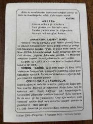 13 EKİM 2005 - TAKVİM YAPRAĞI - DOĞUM GÜNÜ HEDİYESİ - BÜYÜK SAATLİ MAARİF TAKVİMİ - HZ.ALİ - ANKARA BAŞKENT OLDU - ATATÜRK - YAZAR CEVAT ŞAKİR KABAAĞAÇ VEFAT ETTİ - DALE CARNEGİE