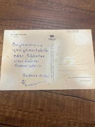 Egenin  incisi İzmir güzelyalı keskin color  kartpostalı 15.5x10.5ebatında