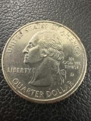 Amerika USA ABD ¼ Dolar , 1999 Connecticut State Quarter Darphane işareti 