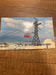 Yeşil Bursa teleferik keskin color kartpostalı 15.5x9.5  ebatında