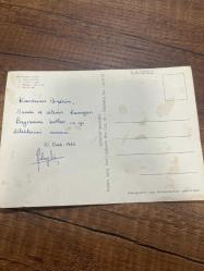 İzmir gece görünüşü emniyet basımevi   kartpostalı 15x10.5 ebatında