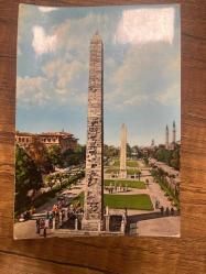 Dikilitaş İstanbul  kartpostalı 14.5x10.5 ebatında