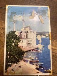 Ortaköy cami İstanbul doğan kardeş   kartpostalı 14.5x9.5 ebatında