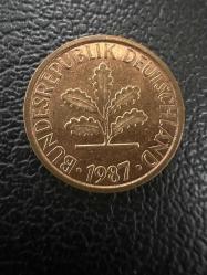 Almanya 1 Pfennig 1987 F