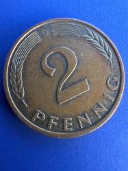 Almanya 2 Pfennig 1991 G