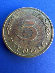 Almanya 5 Pfennig 1984 F