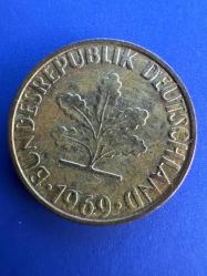Almanya 5 Pfennig 1969 F