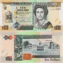 BELİZE 10 DOLAR 2020 KRALİÇE II. ELİZABETH. ÇİL KONDİSYON.