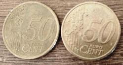 EURO 50 CENT 2'Lİ LOT 2009-2002 (RESİMDEKİ ÜRÜN GÖNDERİLECEKTİR) (103)