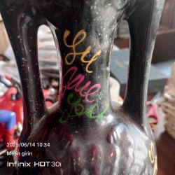 Erken dönem Çanakkale  Vazo Nadir formda.Tabanında yapan ustanın adı yazılı