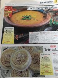 HÜRRİYET GAZETESİ HÜRRİYET KELEBEK 2 GAZETESİ DOĞUM GÜNÜ GAZETESİ - 29 Haziran 2016 - ebru Omurcalı‘dan iftar menüleri ve sahur önerileri-erişteli mercimek çorbası tarifi-sebze böreği tarifi-ezme mercimek çorbası tarifi-otlu enginarlı bulgur pilavı tarifi-biberli doğrama tarifi-fasülyeli tavuk sote tarifi-tırtıl baklava tarifi-tepsi pidesi tarifi-yogurtlu semizotu çorbası tarifi-düğün pilavı tarifi-kıtır tulumba tatlısı tarifi-tatlı yiyelim tatlı yazalım-iftar menüsü-ramazan münevver- fasülyeli tavuk sote tarifi-tepsi pidesi