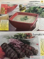 HÜRRİYET GAZETESİ HÜRRİYET KELEBEK 2 GAZETESİ DOĞUM GÜNÜ GAZETESİ - 27 Haziran 2016 - ebru Omurcalı‘dan iftar menüleri ve sahur önerileri-çorbalar ve tatlılar-aş otlu patates çorbası tarifi-Sumaklı köfte tarifi-çorba yapmanın püf noktaları-fıstık soslu irmik tatlısı-mantarlı bulgur pilavı tarifi-sebzeli Harira çorbası tarifi-patatesli kuş yuvası tarifi-vanilyalı ve çikolatalı puding tarifi-içli tavuk tarifi-domates kebabı tarifi-bakla çorbası tarifi-patatesli fırın makarna tarifi-ekmek hamuru böreği-