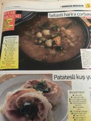 HÜRRİYET GAZETESİ HÜRRİYET KELEBEK 2 GAZETESİ DOĞUM GÜNÜ GAZETESİ - 27 Haziran 2016 - ebru Omurcalı‘dan iftar menüleri ve sahur önerileri-çorbalar ve tatlılar-aş otlu patates çorbası tarifi-Sumaklı köfte tarifi-çorba yapmanın püf noktaları-fıstık soslu irmik tatlısı-mantarlı bulgur pilavı tarifi-sebzeli Harira çorbası tarifi-patatesli kuş yuvası tarifi-vanilyalı ve çikolatalı puding tarifi-içli tavuk tarifi-domates kebabı tarifi-bakla çorbası tarifi-patatesli fırın makarna tarifi-ekmek hamuru böreği-