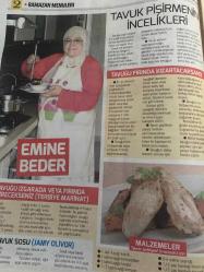 HÜRRİYET GAZETESİ HÜRRİYET KELEBEK 2 GAZETESİ DOĞUM GÜNÜ GAZETESİ - 23 Haziran 2016 - ebru Omurcalı‘dan iftar menüleri ve sahur önerileri-sebze Buket’i tarifi-sebzeli enginar dolması tarifi-şifa çorbası tarifi-Bezeli pay tarifi-saray usulü revani tarifi-lahmacun böreği-damat paçası böreği tarifi-peynirli patlıcan kaygana tarifi-sodalı kabak böreği tarifi-tavır pişirmenin incelikleri-Emine beder-tavugu ızgarada veya fırında pişirecekseniz-tavuk sosu-yogurtlu patates çorbası tarifi-şeftali tatlısı tarifi