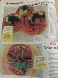 HÜRRİYET GAZETESİ HÜRRİYET KELEBEK 2 GAZETESİ DOĞUM GÜNÜ GAZETESİ - 23 Haziran 2016 - ebru Omurcalı‘dan iftar menüleri ve sahur önerileri-sebze Buket’i tarifi-sebzeli enginar dolması tarifi-şifa çorbası tarifi-Bezeli pay tarifi-saray usulü revani tarifi-lahmacun böreği-damat paçası böreği tarifi-peynirli patlıcan kaygana tarifi-sodalı kabak böreği tarifi-tavır pişirmenin incelikleri-Emine beder-tavugu ızgarada veya fırında pişirecekseniz-tavuk sosu-yogurtlu patates çorbası tarifi-şeftali tatlısı tarifi