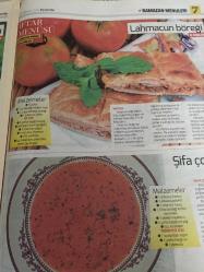 HÜRRİYET GAZETESİ HÜRRİYET KELEBEK 2 GAZETESİ DOĞUM GÜNÜ GAZETESİ - 23 Haziran 2016 - ebru Omurcalı‘dan iftar menüleri ve sahur önerileri-sebze Buket’i tarifi-sebzeli enginar dolması tarifi-şifa çorbası tarifi-Bezeli pay tarifi-saray usulü revani tarifi-lahmacun böreği-damat paçası böreği tarifi-peynirli patlıcan kaygana tarifi-sodalı kabak böreği tarifi-tavır pişirmenin incelikleri-Emine beder-tavugu ızgarada veya fırında pişirecekseniz-tavuk sosu-yogurtlu patates çorbası tarifi-şeftali tatlısı tarifi