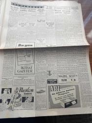 Cumhuriyet Gazetesi - 13 Kasım 1959 - Ah Sizler Hele Sizler Yazan Nadir Nadi Başmakale - İsmet İnönü'nün Beypazarında Dün Yaptığı Konuşma Fotoğraf - Mahkum Olan Üç Türk Gemicisi Dün Kıbrıs'tan Hudut Dışı Edildiler - 45 Amerikan Subay Ve Assubayı İzmir'deki Vazifelerinden Alındılar - İl Olmayan Edremit İle Bandırma'da Teessür - Bizim Deniz Tankeri Denizde Fotoğraf - Bir Peynir Hikayesi Yazan Fakir Baykurt -  Neslon Krem - Resmi Otomobiller Yazan Burhan Felek Köşe Yazısı - Tito Türkiye'nin Belgrad Büyükelçisi Şadi Kavur'a Madalya Verdi - Alaca Çorap Yazan Nihal Karamağaralı Yazı Dizisi - Amerika'nın En Meşhur Kadınları - İstanbul Ankara Radyosu Programı - İstanbul Tiyatrosunda Bulunmaz Pansiyon Oyunu - Avrupa Basketbol Şampiyonası İçin Fenerbahçe'nin Kadrosu - Fenerbahçe Karagümrüğe Dünkü Maçta 2 0 Yenildi Fotoğraf - Basketbol Başlarken Yazan Şinasi Önengüt - Darüşşafaka Basketbol Takımı Mevsime En İyi Girenlerden Fotoğrafı - Hafif Siklet Dünya Boks Şampiyonu Perez