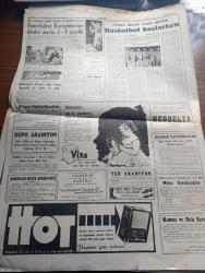 Cumhuriyet Gazetesi - 13 Kasım 1959 - Ah Sizler Hele Sizler Yazan Nadir Nadi Başmakale - İsmet İnönü'nün Beypazarında Dün Yaptığı Konuşma Fotoğraf - Mahkum Olan Üç Türk Gemicisi Dün Kıbrıs'tan Hudut Dışı Edildiler - 45 Amerikan Subay Ve Assubayı İzmir'deki Vazifelerinden Alındılar - İl Olmayan Edremit İle Bandırma'da Teessür - Bizim Deniz Tankeri Denizde Fotoğraf - Bir Peynir Hikayesi Yazan Fakir Baykurt -  Neslon Krem - Resmi Otomobiller Yazan Burhan Felek Köşe Yazısı - Tito Türkiye'nin Belgrad Büyükelçisi Şadi Kavur'a Madalya Verdi - Alaca Çorap Yazan Nihal Karamağaralı Yazı Dizisi - Amerika'nın En Meşhur Kadınları - İstanbul Ankara Radyosu Programı - İstanbul Tiyatrosunda Bulunmaz Pansiyon Oyunu - Avrupa Basketbol Şampiyonası İçin Fenerbahçe'nin Kadrosu - Fenerbahçe Karagümrüğe Dünkü Maçta 2 0 Yenildi Fotoğraf - Basketbol Başlarken Yazan Şinasi Önengüt - Darüşşafaka Basketbol Takımı Mevsime En İyi Girenlerden Fotoğrafı - Hafif Siklet Dünya Boks Şampiyonu Perez