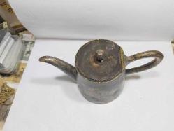 GÜMÜŞ KAPLAMA TAMİR GÖRMÜŞ DEKORLUK ESKİ DEMLİK