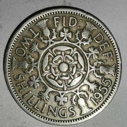 İNGİLTERE  1955   2 SHILING