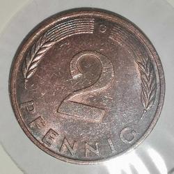 ALMANYA 1982 G  2 PFENNIG  KAPAMASINDA