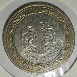 TÜRKİYE 2020  1 LİRA  AYSAOFYA CAMİİ  KAPAMASINDA