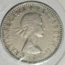 İNGİLTERE 1956   6 PENCE   KAPAMASINDA