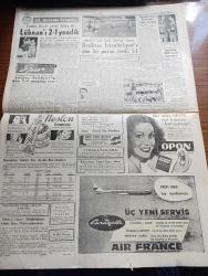Cumhuriyet Gazetesi - 22 Ekim 1959 - Meclis Başkanlığı İçin Adaylar Çoğalıyor - Kırklareli Milletvekili Hüsnü Yaman da Adaylığını Koyacağını dün Açıkladı - Eskişehir'de Gazeteci Abdulkadir Hürol On Ay Hapse Mahkum Oldu Fotoğraf - Kıbrıs'ta Yeniden Bir Buhran Patlak Verdi - Yasak Edilen Resimler - Cumhuriyet Kupaları Verildi Fotoğraf - Florya Sahil Yolunun Büyük Bir Kısmı Açılıyor - Osman Bölükbaşının Duruşmasına Devam Edildi - Ortadirek Yazan Yaşar Kemal Yazı Dizisi - Altı Defa Ölümü Atlatan Chesmann Yarın Akşam Da Ölümden Kurtulacak Mı - Tiyatro Tahtaravalliden Yaşayan Ölülere Yazan Lütfi Ay - Yeni Çıkan Plaklar - Müzeyyen Senar - Selahattin Çelikses - Batılı Müttefikler De Gaulle ile Anlaşamıyor - Dünyanın En Güzel Kadını Filmi Kadıköy Süreyya Sinemasında - 1959 1960 Yunus Nadi Armağanı Dil Davamız - Fenerbahçe Nice Maçına Hazırlanıyor - 3. Akdeniz Oyunları - Şampiyon Dursun Ali Antrenör Oktav'ın Omzunda Fotoğrafı