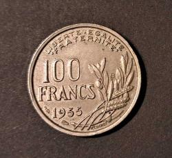 Fransa 100 Frank 1955