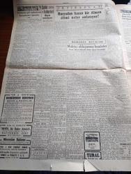 Cumhuriyet Gazetesi - 9 Haziran 1950 - Milli Müdafaa Masraflarından Tasarruf Yazan Abidin Daver Başmakale - Memurlar Hakkında İçişleri Bakanı Rükneddin Nasuhoğlu'nun Demeci - Halk Partisinin Meclis Grubunun Teklifi Akisler Uyandırdı - Dışişleri Bakanı Fuat Köprülü Dün Akşam Paris'ten Döndü Fotoğraf - Arslan Humbaracı Stalin Dünyasında Adeta Ezberlediğim Bir Kanun İkiyüzlülük - Windsor Dükü Hatıraları Yazı Dizisi - Bayer Diş İlaçları Gelmiştir- Posta Güvercini Yazan Kerime Nadir Yazı Dizisi - Başbakan Adnan Menderes Amerikan Yardım Heyeti Başkanı Orta Elçisi Russell Dorr İle Görüştü - Dolmabahçe Ve Beylerbeyi Sarayları İçin Bir Fikir - Üç Silahşörler Yazan Alexandre Dumas - Mısır Çarşısı Baklacıoğlu Bakkaliyesi - Emlak Bankası - İstanbul Ankara Radyosu Programı - Müzeyyen Senar Işıl Ve Aziz Basmacı Yenikapı M. Çakır Gazinosunda - Volvo Kamyon - Bulmaca - Warner Ruj
