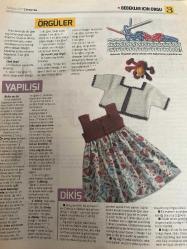 HÜRRİYET GAZETESİ HÜRRİYET KELEBEK 2 GAZETESİ DOĞUM GÜNÜ GAZETESİ - 5 Nisan 2017 - birbirinden farklı tasarımlı ve modellitığ işleri-bebekler içintığ işleri -tığ kitabı-elbise ve ceket-şık önlükler-örgüler-elbise modelleri-aksesuarlar-bebek ceket yapımı-örgüler-çiçekli önlüğün nakış şeması-Hürriyet kitap