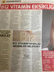 HÜRRİYET GAZETESİ HÜRRİYET KELEBEK 2 GAZETESİ DOĞUM GÜNÜ GAZETESİ - 26 Eylül 2017 - anemi nedir-Profesör Dr. Osman erk-B12 vitamini eksikliği-Aneminin önemli sebepleri-folik aşıt eksikliği-folik aşıt eksikliğinde hangi belirtiler ortaya çıkar-folik aşıt eksikliği nedenleri-B 12 vitamin eksikliği tedavisi nasıl yapılır-B 12 vitamini ilaçları gereksiz yere kullanılıyor-yaşlılarda anemi-B1 iki vitamini hangi belirti ve bulgulara yol açar-