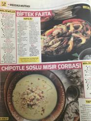 HÜRRİYET GAZETESİ HÜRRİYET KELEBEK 2 GAZETESİ DOĞUM GÜNÜ GAZETESİ - 27 Kasım 2017 - ebru Omurcalı’dan Meksika mutfağı yemek tarifleri-sarı pilav tarifi-cobb salata tarifi-biftek fajita tarifi-ballı sopapıllas tarifi-Chıpotle soslu mısır çorbası tarifi-tavuk relleno tarifi-tavuk dolması tarifi