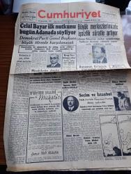 Cumhuriyet Gazetesi - 29 Haziran 1946 - Unutmayalım Ki Milletin Menfaatidir Yazan Abidin Daver Başmakale - Celal Bayar İlk Nutkunu Bugün Adana'da Söylüyor - Büyük Merkezlerimizde İşsizlik Süratle Artıyor - Mareşal Fevzi Çakmağın Sıhhati - Memlekette Dünkü Seçim Faaliyeti - Refik Şevket İncenin İzmit Halkına Hitabesi - Rusya'nın Ortaşark Siyasetini Tahlil - Yunus Nadi İçin Mevlüt - Düzce Müftüsü Mehmet Kort Hadisesi - Cemal Nadir Karikatür - Seçim Ve İstanbul - Elektrik Tramvay Umum Müdürü Hulki Erem İstifa Etti - Doğuyu Tanıyalım Yazan İsmail Habib Sevük - Safiye Ayla Mustafa Çağlar Ve Mefharet Yıldırım Cağaloğlu Çiftesaraylar Bahçesinde - Müzeyyen Senar İsmail Dümbüllü Ve Suzan Yakar Beşiktaş Bahçesinde -  Sonsuz Panayır Yazan Halide Edip Adıvar Yazı Dizisi - Amcabey Ve Seçim Çizen Cemal Nadir - İtalya Cumhuriyeti Yazan Ömer Rıza Doğrul Köşe Yazısı - Nevrozin - Bugünkü Radyo Programı - Bulmaca - Efe Haşat Öldürücü ilaç - Sahibinin Sesi Vahram Gesar Ve Ortakları