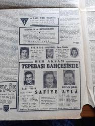 Cumhuriyet Gazetesi - 29 Haziran 1946 - Unutmayalım Ki Milletin Menfaatidir Yazan Abidin Daver Başmakale - Celal Bayar İlk Nutkunu Bugün Adana'da Söylüyor - Büyük Merkezlerimizde İşsizlik Süratle Artıyor - Mareşal Fevzi Çakmağın Sıhhati - Memlekette Dünkü Seçim Faaliyeti - Refik Şevket İncenin İzmit Halkına Hitabesi - Rusya'nın Ortaşark Siyasetini Tahlil - Yunus Nadi İçin Mevlüt - Düzce Müftüsü Mehmet Kort Hadisesi - Cemal Nadir Karikatür - Seçim Ve İstanbul - Elektrik Tramvay Umum Müdürü Hulki Erem İstifa Etti - Doğuyu Tanıyalım Yazan İsmail Habib Sevük - Safiye Ayla Mustafa Çağlar Ve Mefharet Yıldırım Cağaloğlu Çiftesaraylar Bahçesinde - Müzeyyen Senar İsmail Dümbüllü Ve Suzan Yakar Beşiktaş Bahçesinde -  Sonsuz Panayır Yazan Halide Edip Adıvar Yazı Dizisi - Amcabey Ve Seçim Çizen Cemal Nadir - İtalya Cumhuriyeti Yazan Ömer Rıza Doğrul Köşe Yazısı - Nevrozin - Bugünkü Radyo Programı - Bulmaca - Efe Haşat Öldürücü ilaç - Sahibinin Sesi Vahram Gesar Ve Ortakları