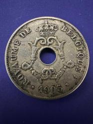 Belçika 10 Centim, 1905 Fransızca Yazıt - 'BELGIQUE'