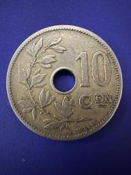 Belçika 10 Centim, 1906 Hollandaca Efsanesi - 'BELGIË'