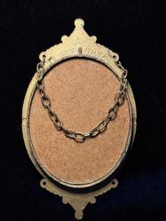 Made in Italy Miniature Çerçeve - Kabartma Bronz, Kumaş Üzerine Baskı Tablo
