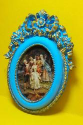 Dekoratif oval tablo İllüstrasyon