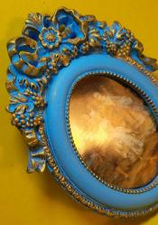 Dekoratif oval tablo İllüstrasyon