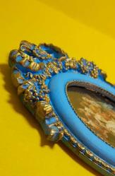 Dekoratif oval tablo İllüstrasyon