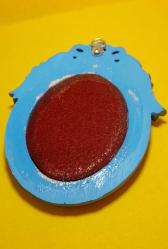 Dekoratif oval tablo İllüstrasyon